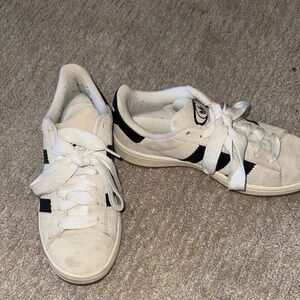 adidas White and Black Low-Top Sneakers